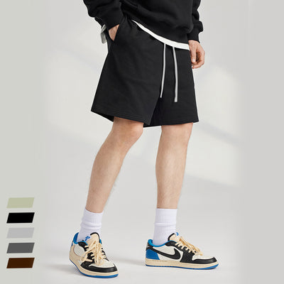 Casual Men's Knitted Heavyweight Cotton Shorts