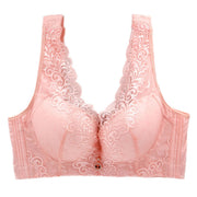 Oversized Bra Centerless Underwire Bra Wide Strap Adjuster Thin Large Cup Bra