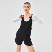 Casual Fashion Suspender Shorts Jumpsuit Strap Pants