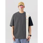 Men's Japanese Style Loose And Versatile Short Sleeves