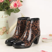 Women's Non-slip Mid-to-low Tube High-heeled Rain Boots