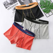 Men's Boxer Briefs Week Days Underwear Solid Color Simple Trendy Breathable Multicolor Pants