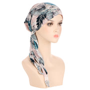 European And American Printed Curved Flower Cloth Cap