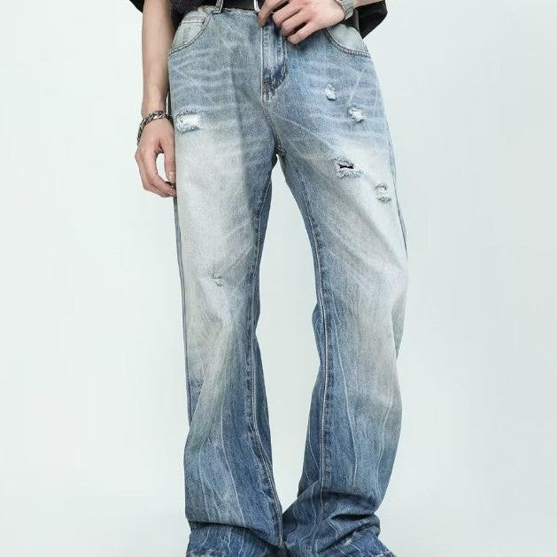 American Ripped Jeans Men And Women Casual