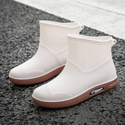 Waterproof Women's Rain Boots Wear Cute Fashion Short Tube