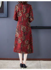 Fashion Young Yarn Silk Cheongsam Dress