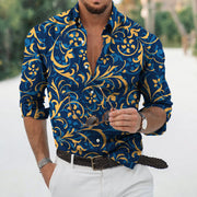 Men's Trendy Thin Ethnic Print Shirts