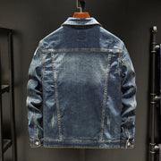 Plus Size Jacket Denim Coat Men's Clothing