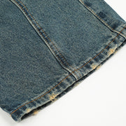 Personality Denim Boot-cut Pants Men's Design Sense