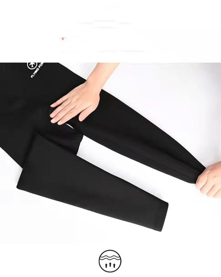 Fleece-lined Thickened Shark Pants High Waist