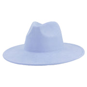 Suede Top Big Brim Flat Edge Gentlemen's Hat