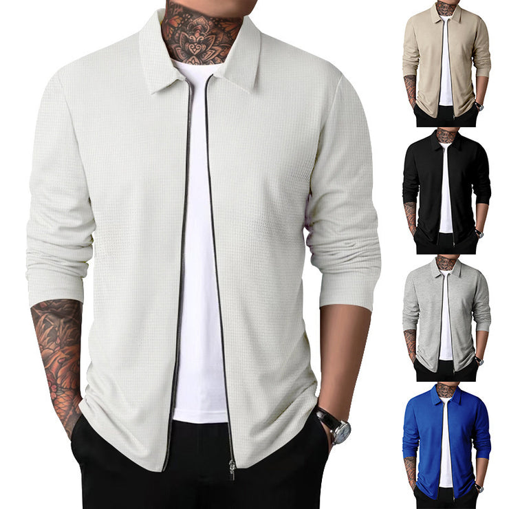 Men's Fashion Simple Lapel Casual Jacket