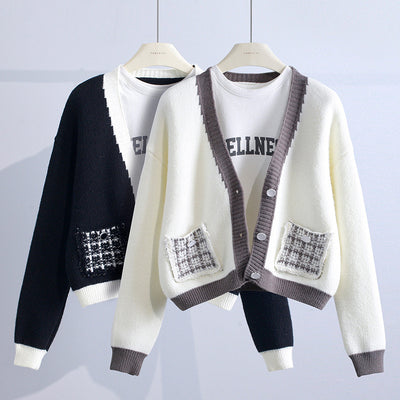 Women's Fashion Loose Lazy Style Knit Sweater Jacket