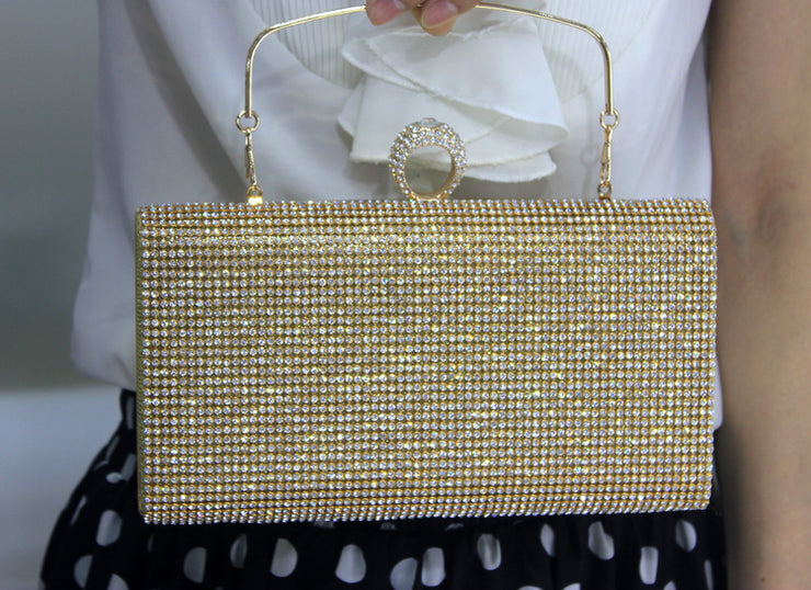 Diamond-encrusted Lady Spot Hand Bag Diamond