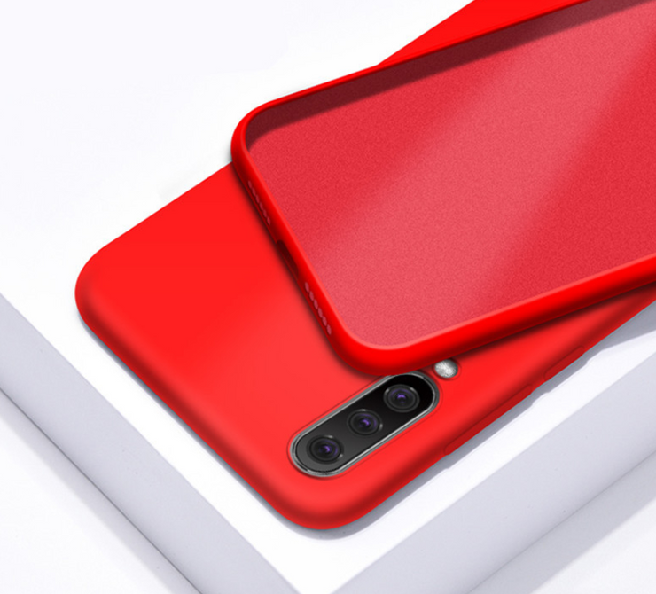 Pure color silicone phone case