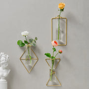 Nordic Ins Wind Golden Wall Hangings Wall Hanging Vase Hydroponics