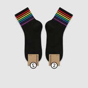 Simple College Style Striped Cotton Socks