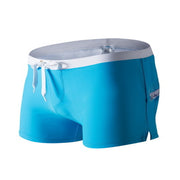 Zipper back pocket swim trunks