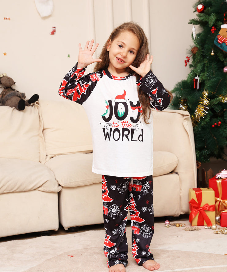 New Letter Snowflake XINGX Christmas Parent-child Suit Printed Homewear Pajamas