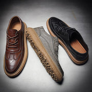 Trendy young British leather shoes