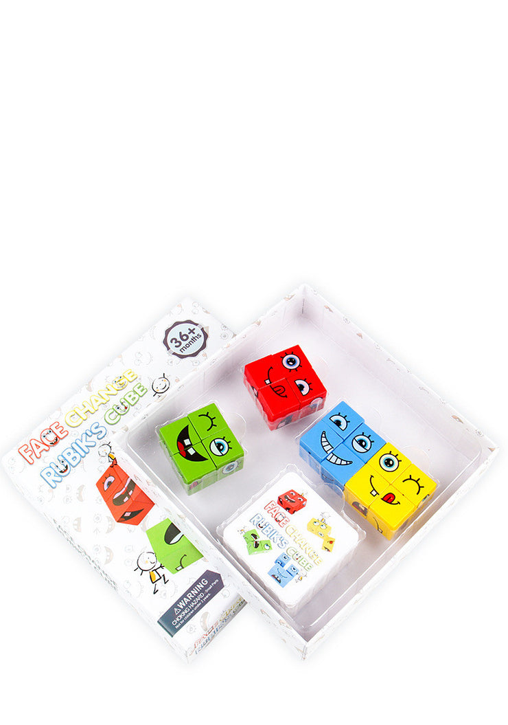 Early Education Puzzle Wooden Blocks Face-Changing Rubik's Cube Board Game