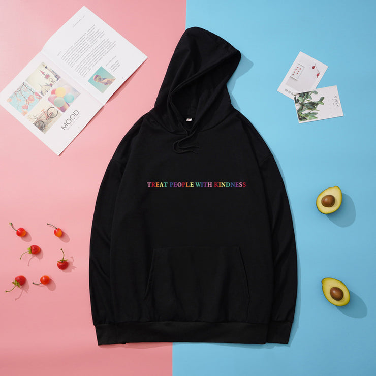 Treat People With Kindness Loose Thin Hoodie