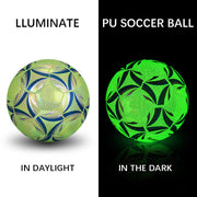 Luminate Soccer Practice Football Glowing Training Ball