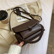 One Shoulder Messenger Small Square Bag Stone Pattern Female Bag