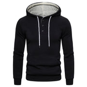 Quality Cotton And Fleece Hooded Casual Hoodie