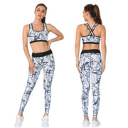 European And American Workout Clothes Yoga Clothes Running Suits Leggings Sports Bras