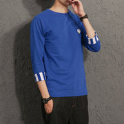 Quarter Sleeve Men's Loose T-Shirt Top Fashion Men's Sweater Autumn Clothes