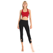 Yoga Suit Female Summer Professional Yoga Suit Sexy Fashion Tight-fitting Hollow Sports Fitness Suit Two-piece