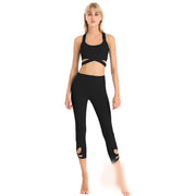 Yoga Suit Female Summer Professional Yoga Suit Sexy Fashion Tight-fitting Hollow Sports Fitness Suit Two-piece