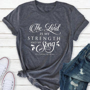 T-Shirt Women Fashion Retro Funny Jesus T-Shirt Faith Slogan Art Top