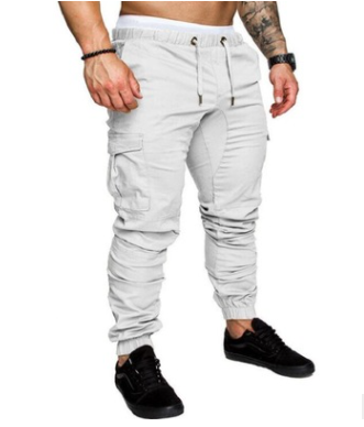 Men's Woven Fabric Casual Pants Drawstring Pants