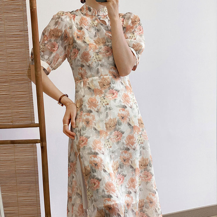 National Style Cheongsam Improved Young Dress