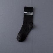 Socks Men'S Stockings Street Men'S Trendy Socks Simple Black And White Tube Socks Sports Socks