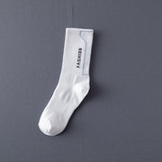 Socks Men'S Stockings Street Men'S Trendy Socks Simple Black And White Tube Socks Sports Socks