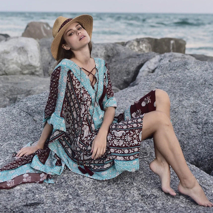 People Cotton Robe Loose Dress Beach Jacket