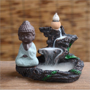 Ceramic Backflow Incense Burner Young Monk