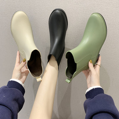 Women's Short Rain Boots Mid-tube Overshoes