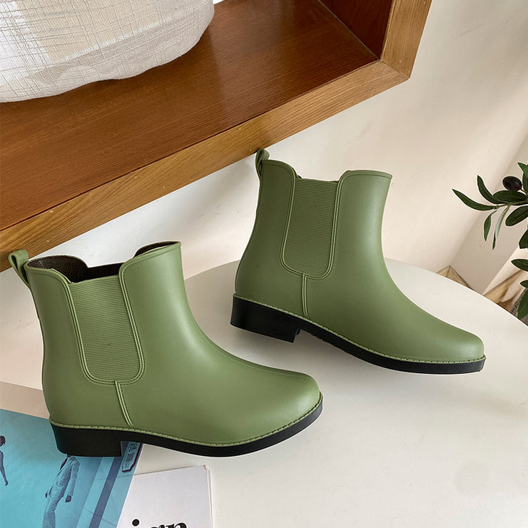 Women's Short Rain Boots Mid-tube Overshoes