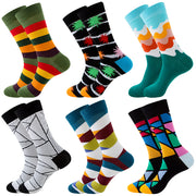 Striped Men's Socks Square Tube Socks Wave Women's Socks