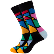 Striped Men's Socks Square Tube Socks Wave Women's Socks