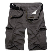 Plus Size Five Point Cargo Shorts Men's Multi Pocket Middle Pants