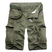 Plus Size Five Point Cargo Shorts Men's Multi Pocket Middle Pants