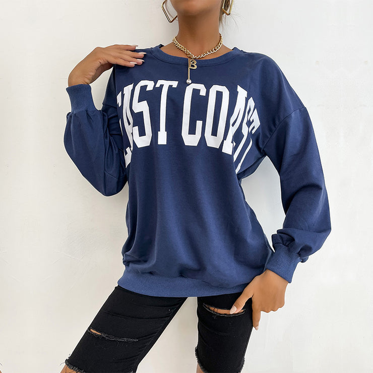 Fashion Long Sleeve Letter Sweater