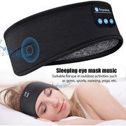 Wireless Bluetooth Sleeping Headphones Headband Thin Soft Elastic Comfortable Music Ear Phones Eye Mask For Side Sleeper Sports