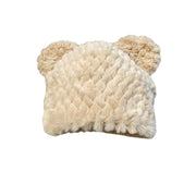 Women's Warm And Cute Bear Ears Plush Fisherman Hat