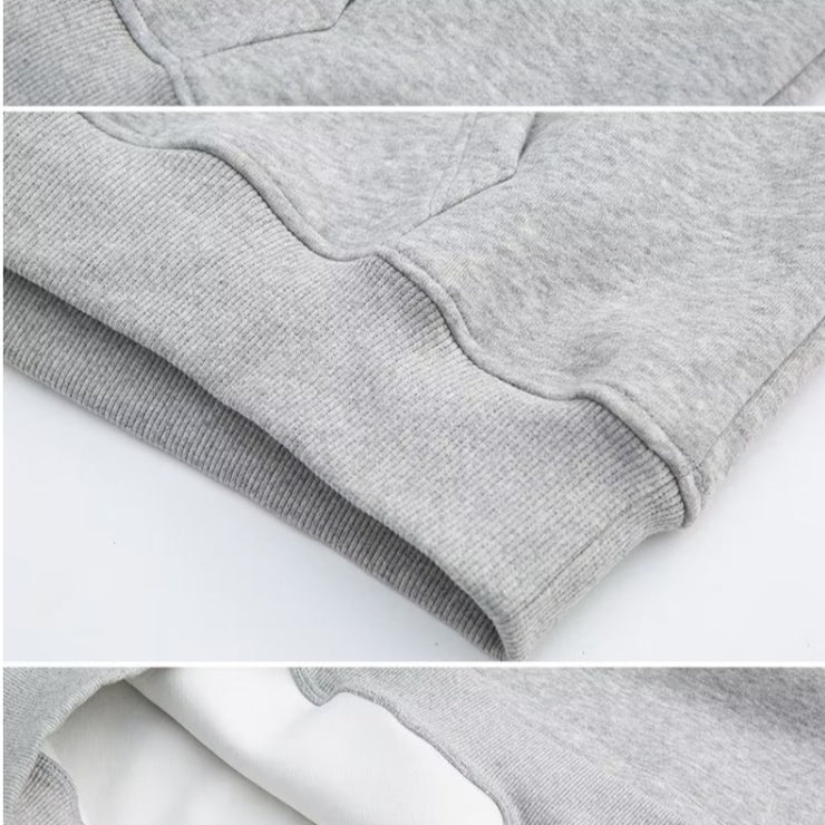 Hooded Sweater Men's Loose Gray Coat